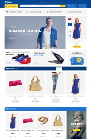 Aspire Fashion Store - Magento Responsive Theme